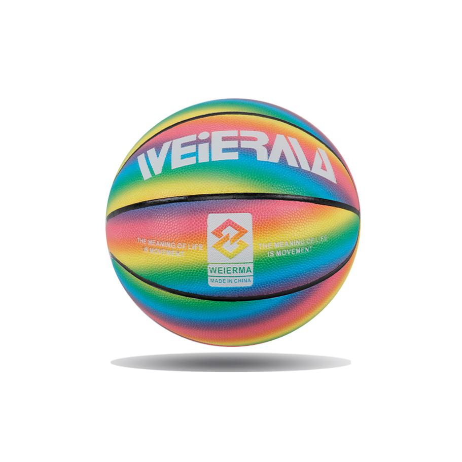 Rainbow color basketball children’s basketball training ball