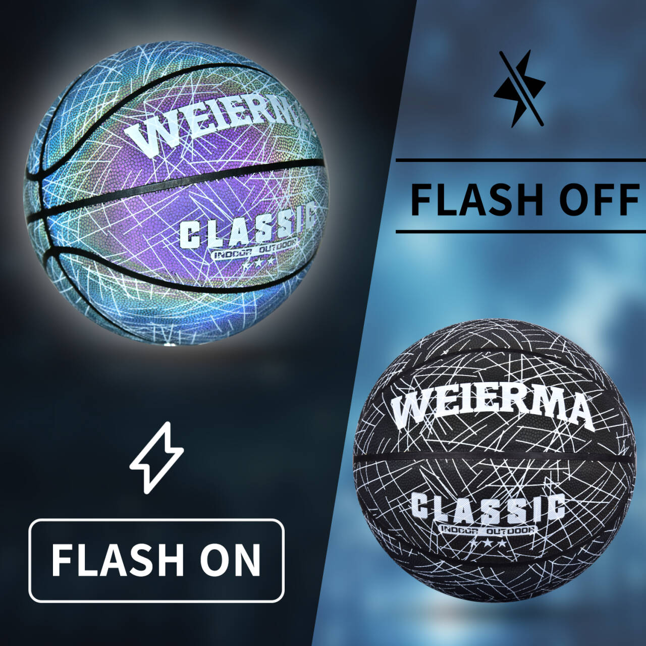 Reflective basketball