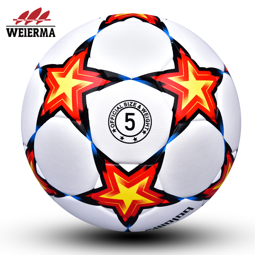 Red yellow black Blue five-pointed football
