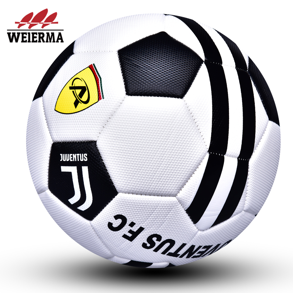 Black and white striped block football