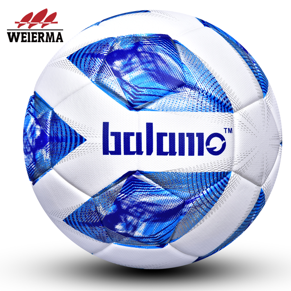 White and blue match football