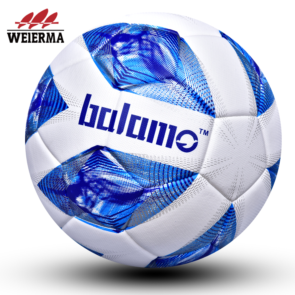 Blue and white football