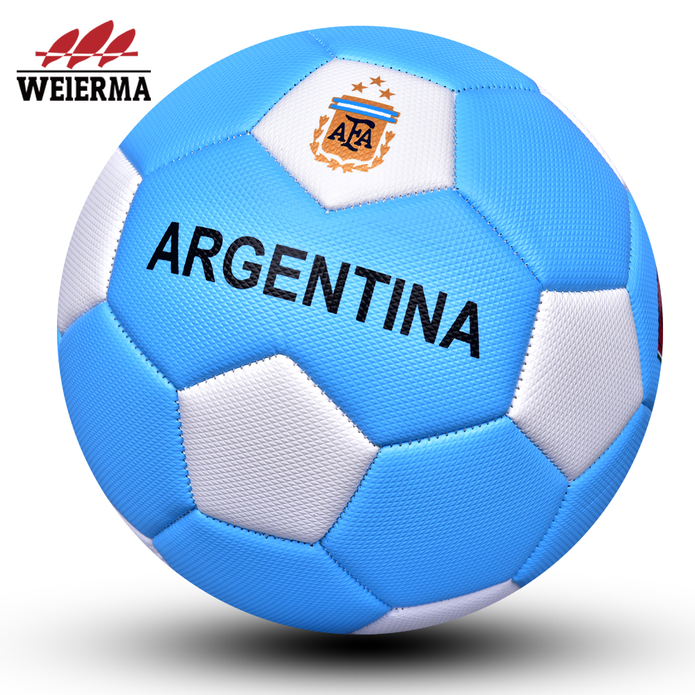 Double match blue and white football