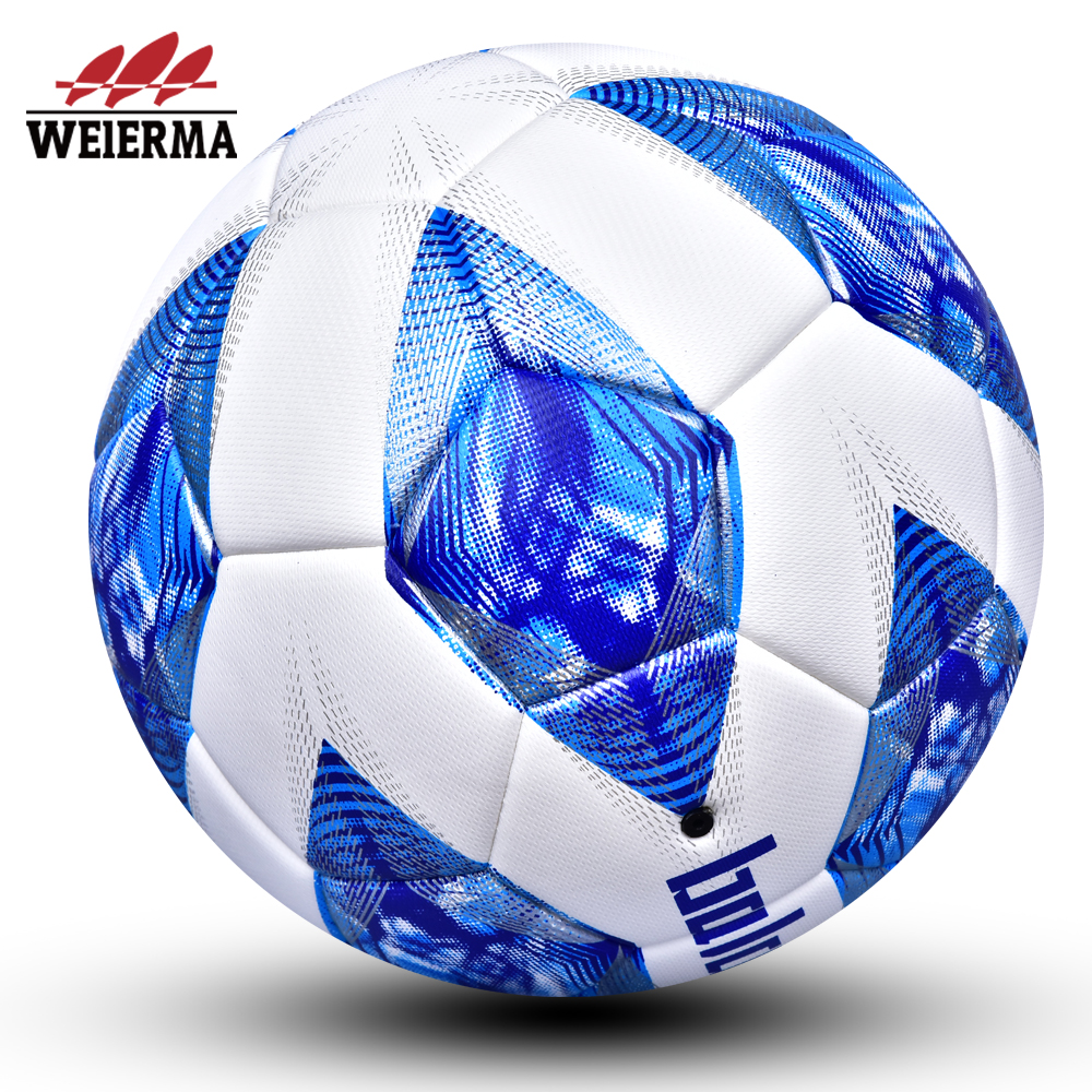 Match color white and blue football
