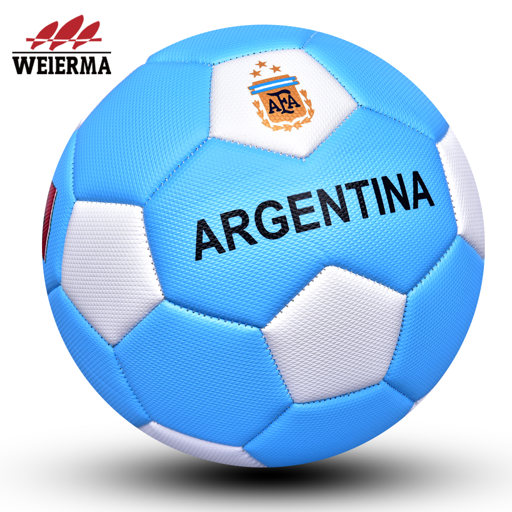 Double match white and blue piece football