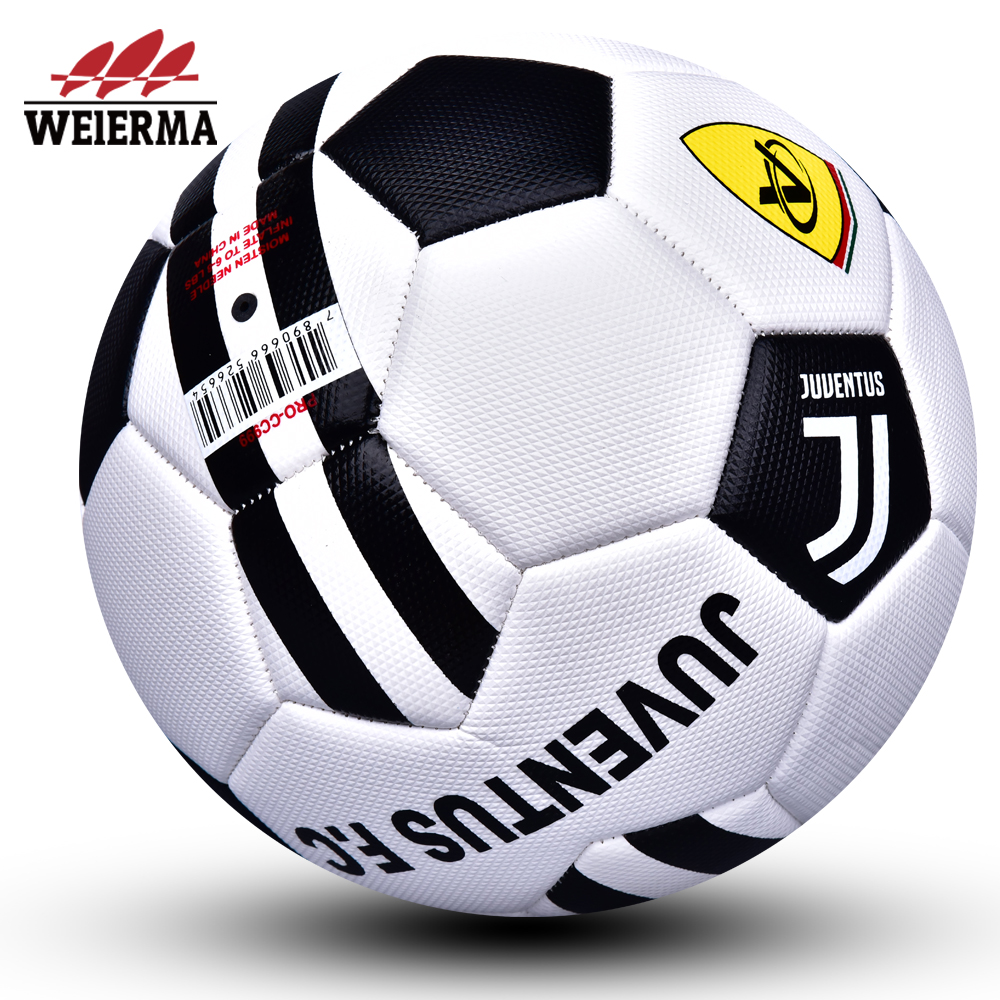 White and black striped block football