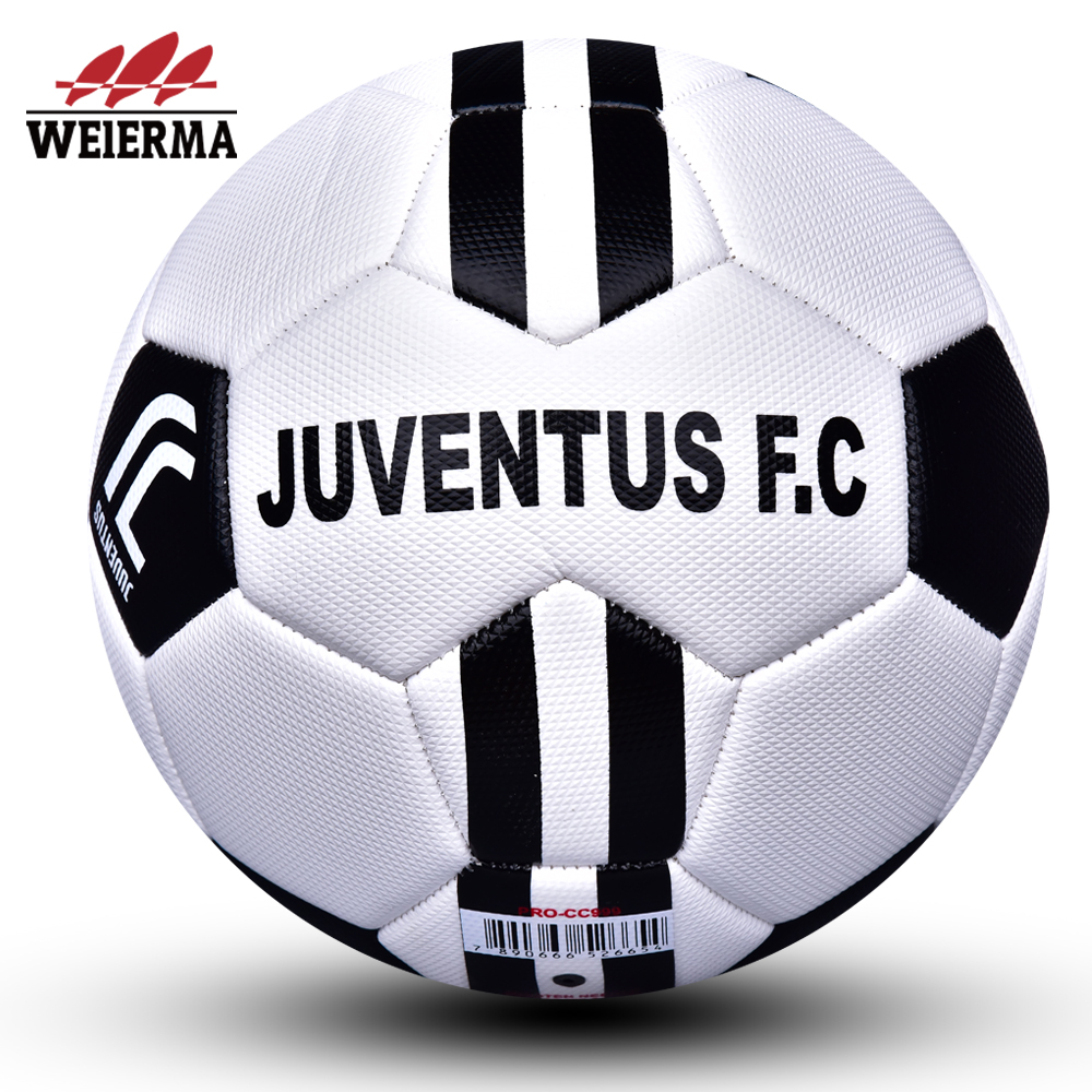 Black and white stripes football