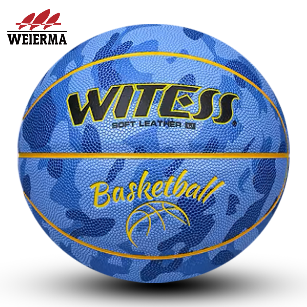 Camouflage blue basketball