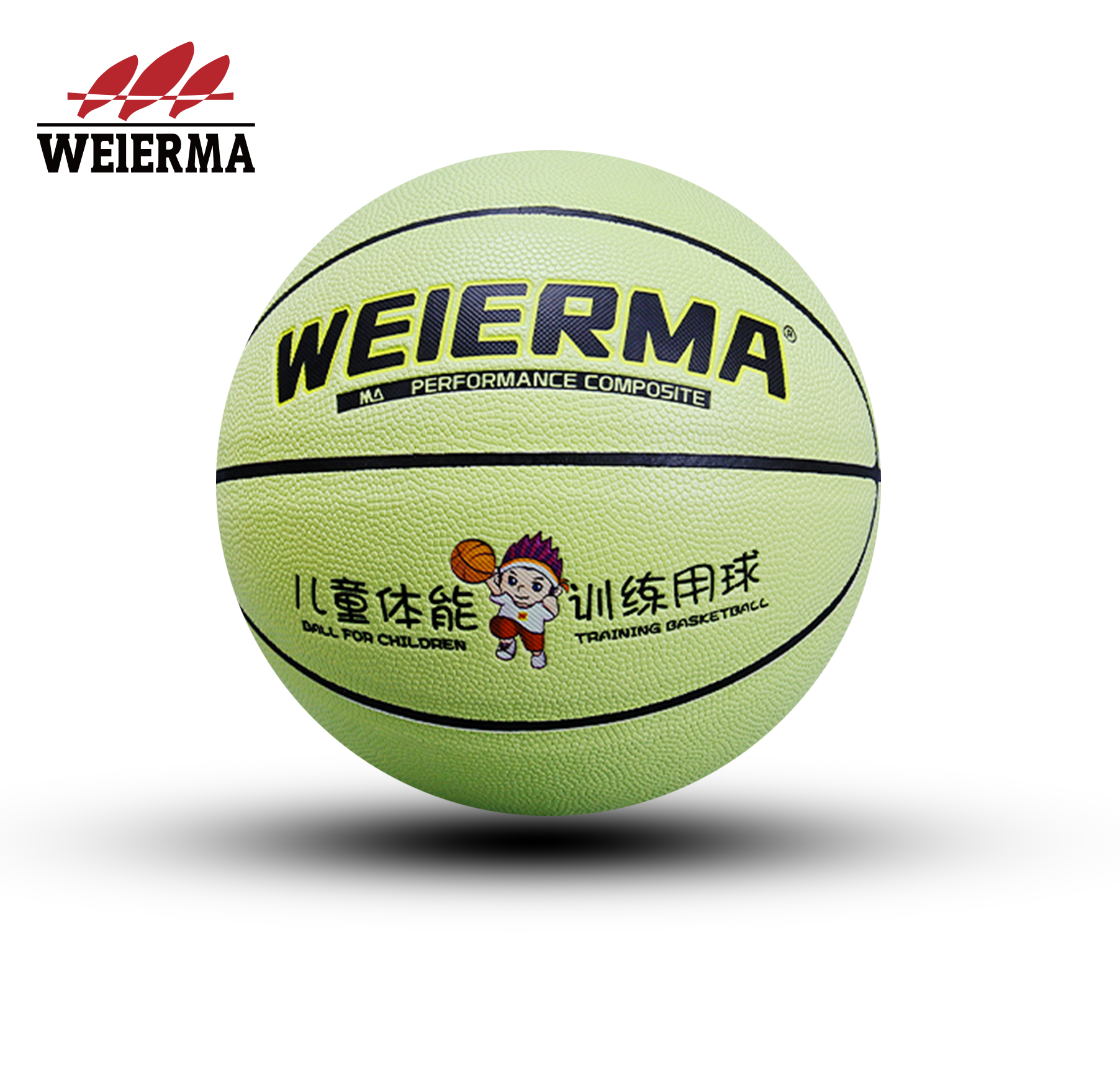 Macaron green basketball